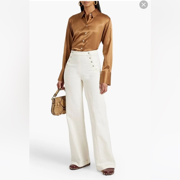 Frame Denim Tops - FRAME
Tie-Neck Long Sleeve Silk Blouse